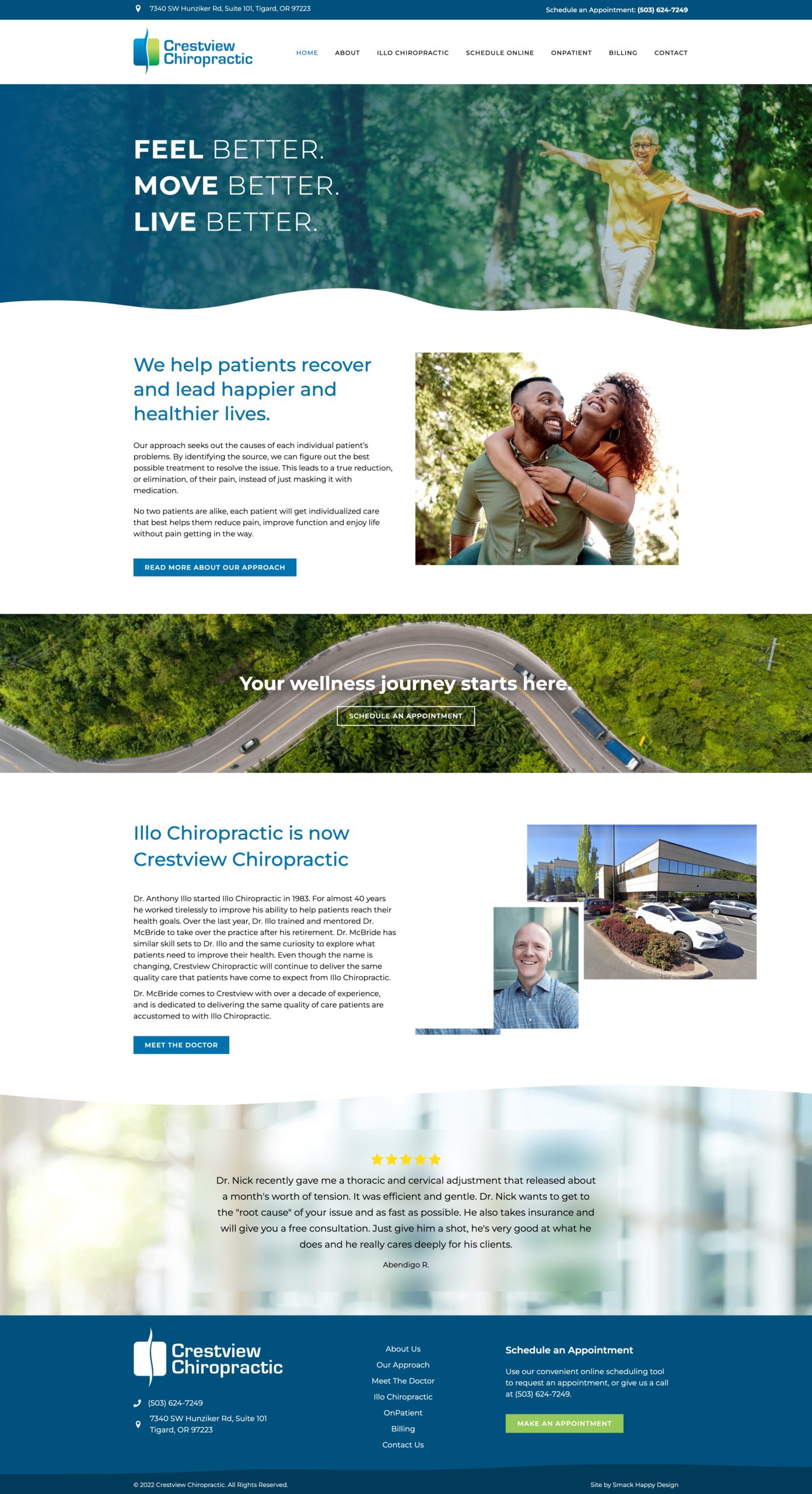 Crestview Chropractic Website